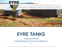 Tablet Screenshot of eyretankmakers.com.au